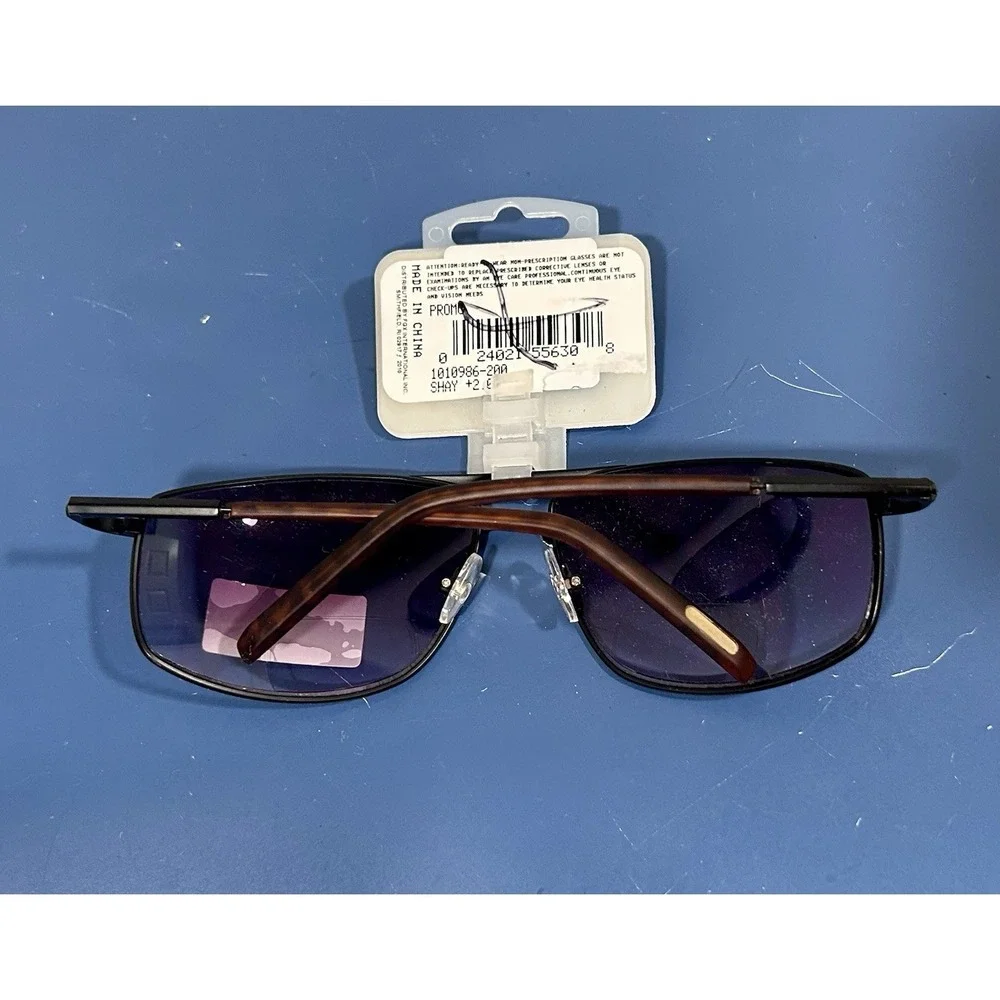 Foster Grant SunReaders Shay Mens +2.00 Bifocal-Style UV Protection Sunglasses